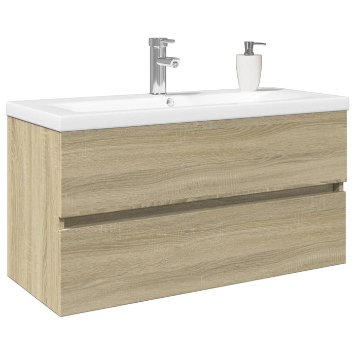 Set mobilier de baie, 2 piese, ceramică și lemn prelucrat - WALTI WALTI