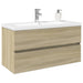 Set mobilier de baie, 2 piese, ceramică și lemn prelucrat - WALTI WALTI