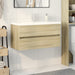 Set mobilier de baie, 2 piese, ceramică și lemn prelucrat - WALTI WALTI