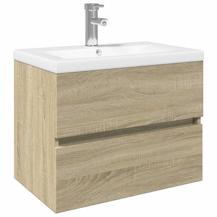 Set mobilier de baie, 2 piese, ceramică și lemn prelucrat - WALTI WALTI