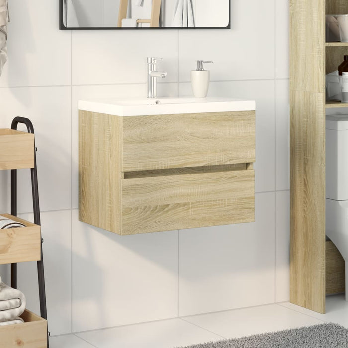 Set mobilier de baie, 2 piese, ceramică și lemn prelucrat - WALTI WALTI