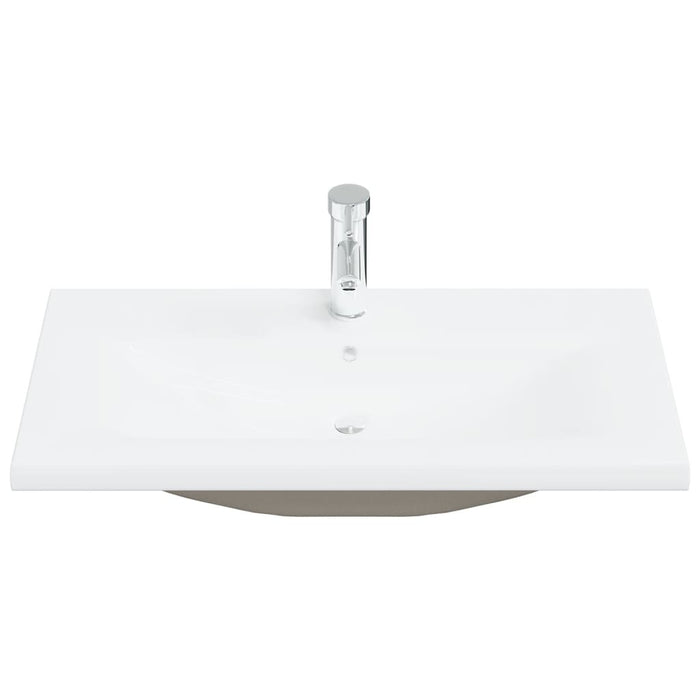 Set mobilier de baie, 2 piese, ceramică și lemn prelucrat WALTI