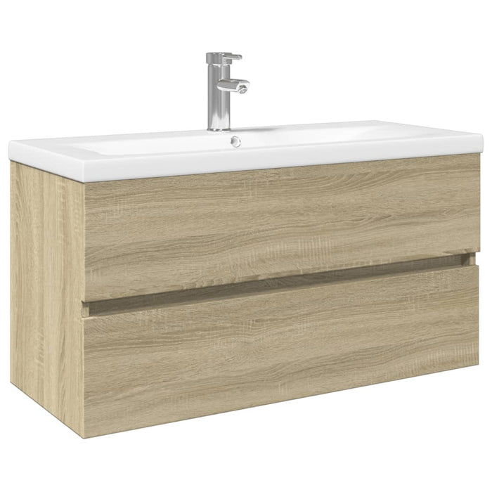 Set mobilier de baie, 2 piese, ceramică și lemn prelucrat - WALTI WALTI