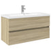 Set mobilier de baie, 2 piese, ceramică și lemn prelucrat - WALTI WALTI