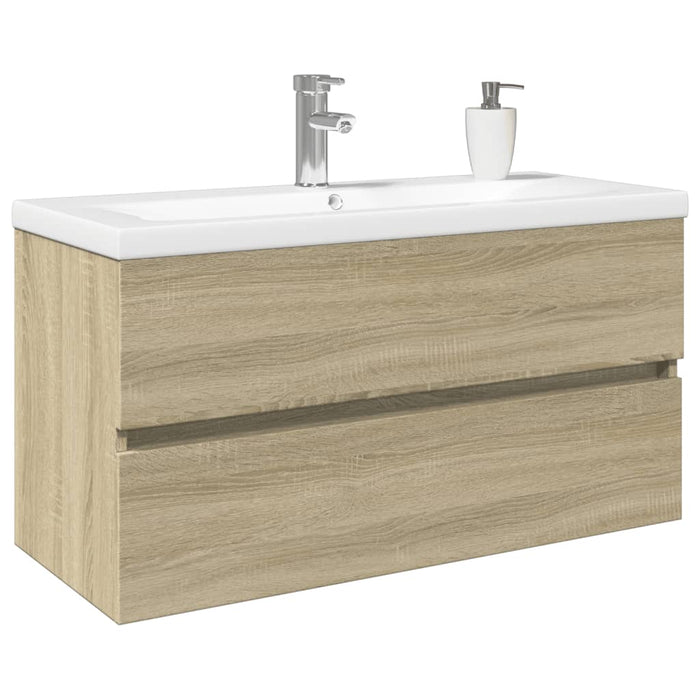 Set mobilier de baie, 2 piese, ceramică și lemn prelucrat - WALTI WALTI
