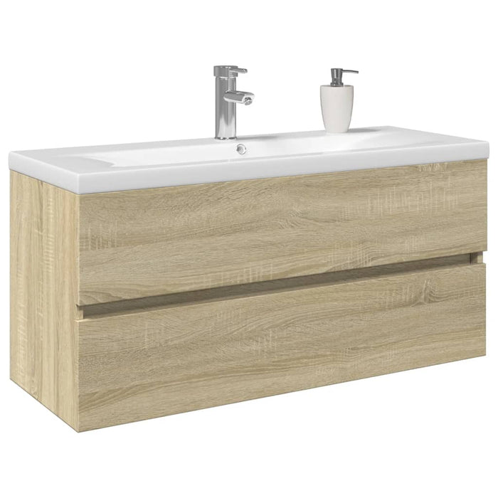 Set mobilier de baie, 2 piese, ceramică și lemn prelucrat - WALTI WALTI