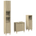 Set mobilier de baie, 3 piese, stejar sonoma, lemn prelucrat - WALTI WALTI