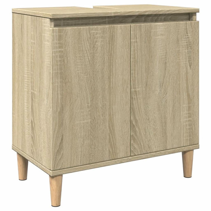 Set mobilier de baie, 3 piese, stejar sonoma, lemn prelucrat - WALTI WALTI
