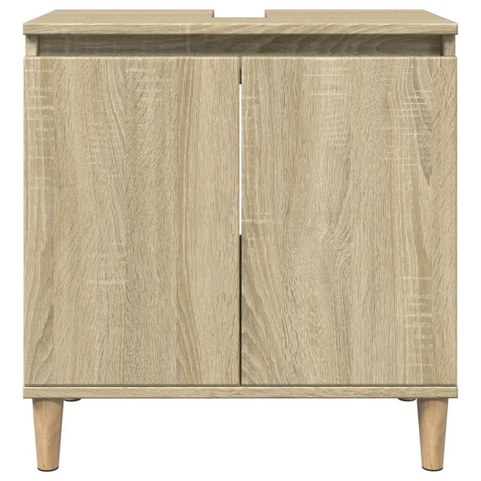 Set mobilier de baie, 3 piese, stejar sonoma, lemn prelucrat - WALTI WALTI