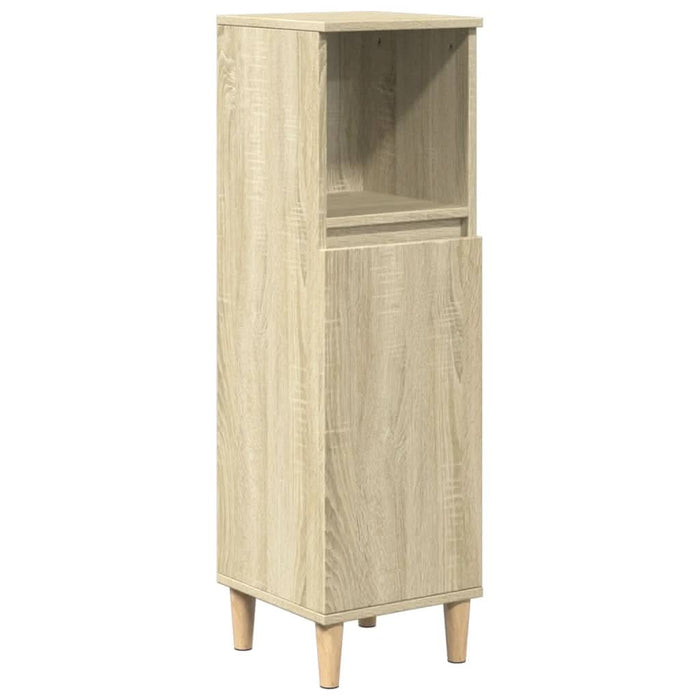 Set mobilier de baie, 3 piese, stejar sonoma, lemn prelucrat - WALTI WALTI