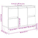 Set mobilier de baie, 3 piese, stejar sonoma, lemn prelucrat - WALTI WALTI