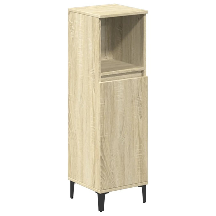 Set mobilier de baie, 3 piese, stejar sonoma, lemn prelucrat - WALTI WALTI