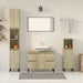Set mobilier de baie, 3 piese, stejar sonoma, lemn prelucrat - WALTI WALTI