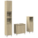 Set mobilier de baie, 3 piese, stejar sonoma, lemn prelucrat - WALTI WALTI