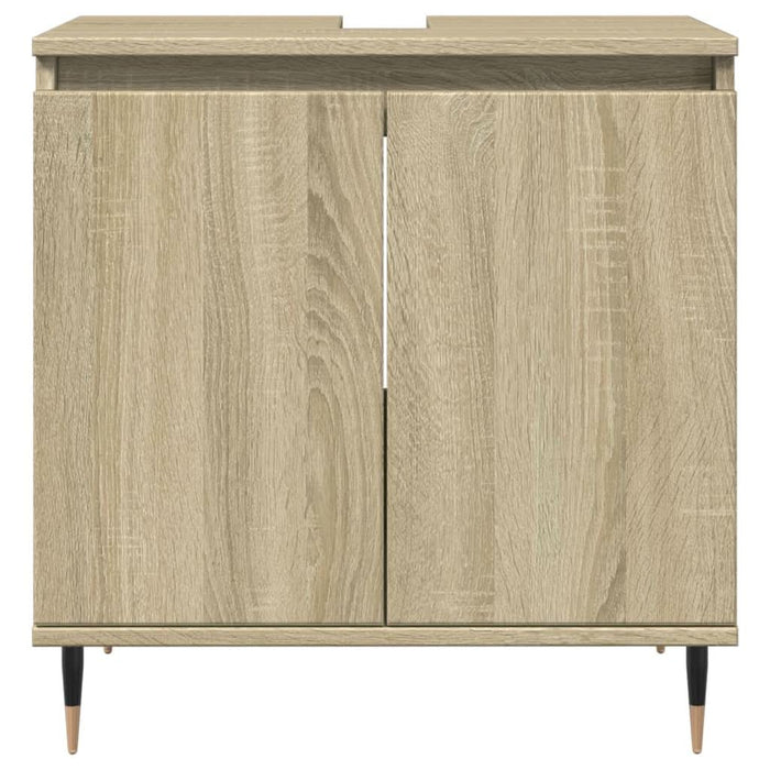 Set mobilier de baie, 3 piese, stejar sonoma, lemn prelucrat - WALTI WALTI