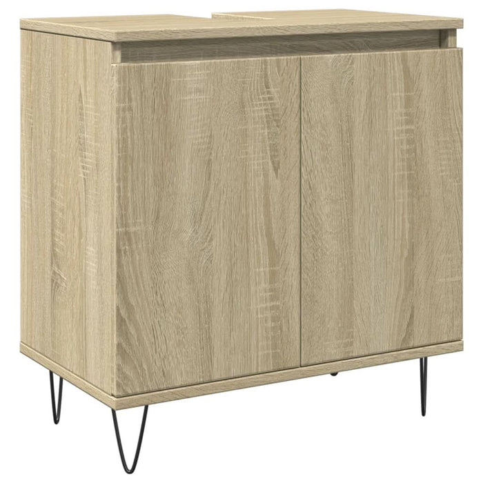 Set mobilier de baie, 3 piese, stejar sonoma, lemn prelucrat - WALTI WALTI