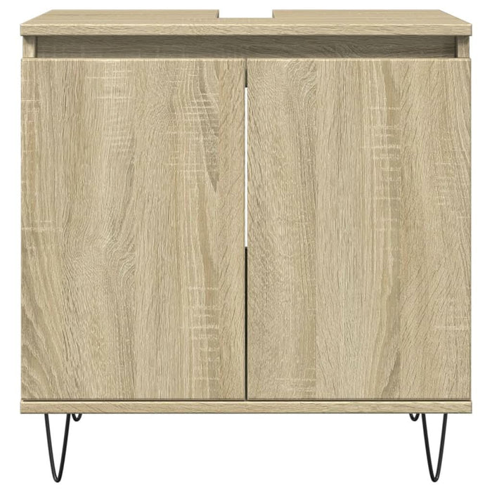 Set mobilier de baie, 3 piese, stejar sonoma, lemn prelucrat - WALTI WALTI
