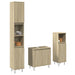 Set mobilier de baie, 3 piese, stejar sonoma, lemn prelucrat - WALTI WALTI