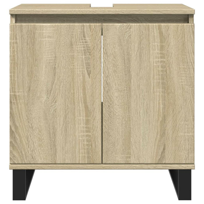 Set mobilier de baie, 3 piese, stejar sonoma, lemn prelucrat - WALTI WALTI