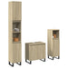 Set mobilier de baie, 3 piese, stejar sonoma, lemn prelucrat - WALTI WALTI