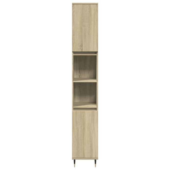Set mobilier de baie, 3 piese, stejar sonoma, lemn prelucrat - WALTI WALTI