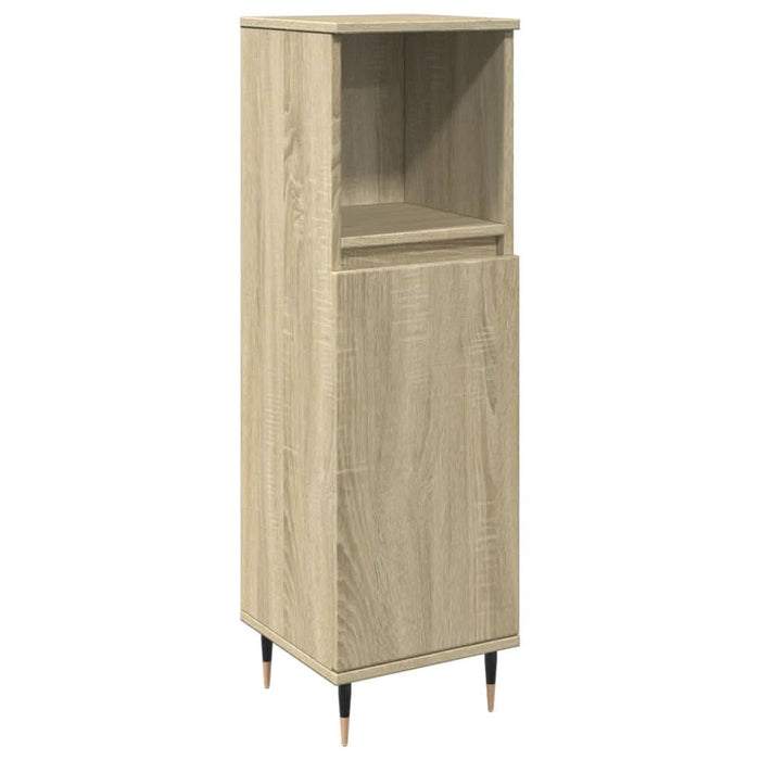 Set mobilier de baie, 3 piese, stejar sonoma, lemn prelucrat - WALTI WALTI