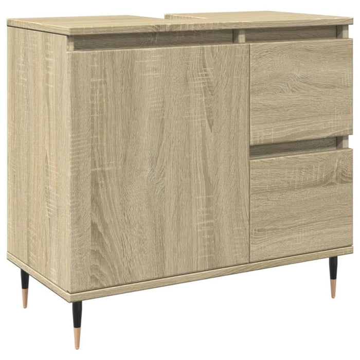 Set mobilier de baie, 3 piese, stejar sonoma, lemn prelucrat - WALTI WALTI