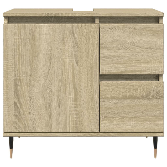 Set mobilier de baie, 3 piese, stejar sonoma, lemn prelucrat - WALTI WALTI