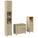 Set mobilier de baie, 3 piese, stejar sonoma, lemn prelucrat - WALTI WALTI