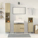 Set mobilier de baie, 3 piese, stejar sonoma, lemn prelucrat - WALTI WALTI