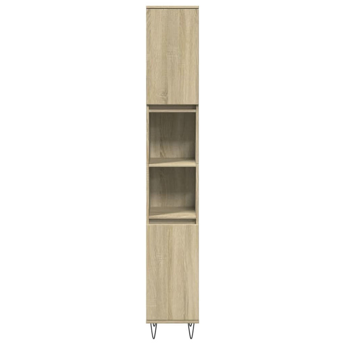 Set mobilier de baie, 3 piese, stejar sonoma, lemn prelucrat - WALTI WALTI