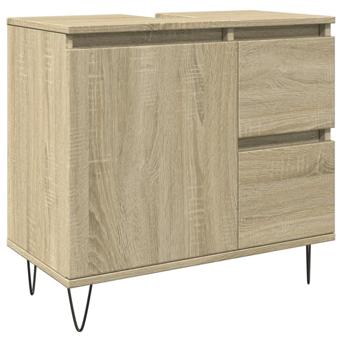 Set mobilier de baie, 3 piese, stejar sonoma, lemn prelucrat - WALTI WALTI