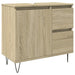 Set mobilier de baie, 3 piese, stejar sonoma, lemn prelucrat - WALTI WALTI