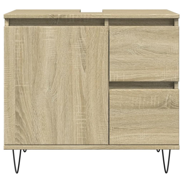 Set mobilier de baie, 3 piese, stejar sonoma, lemn prelucrat - WALTI WALTI
