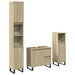 Set mobilier de baie, 3 piese, stejar sonoma, lemn prelucrat - WALTI WALTI