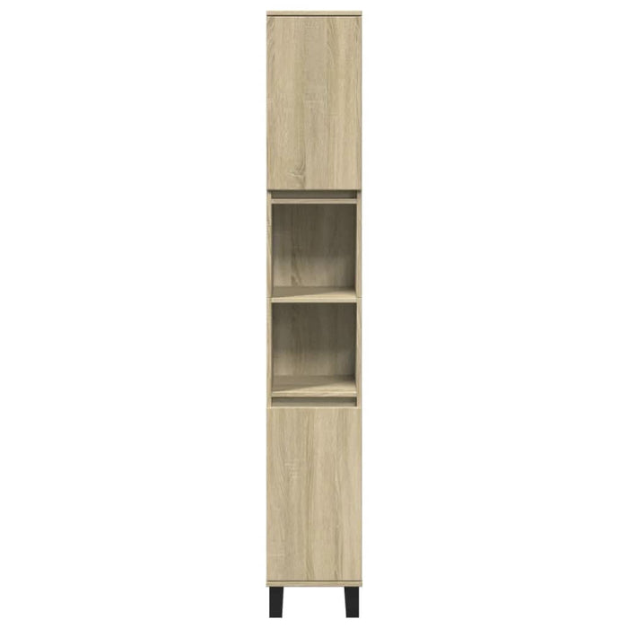 Set mobilier de baie, 3 piese, stejar sonoma, lemn prelucrat - WALTI WALTI