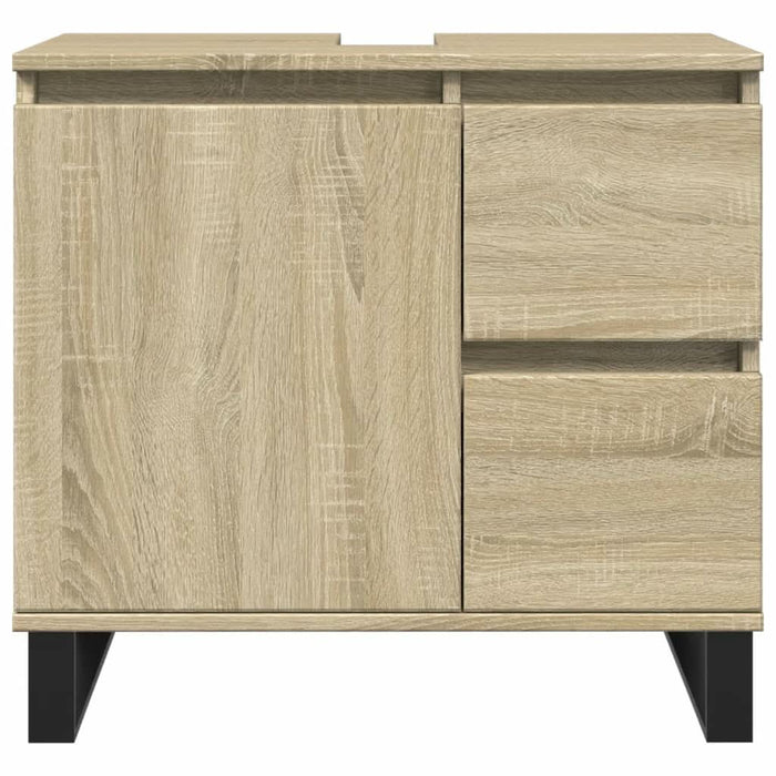 Set mobilier de baie, 3 piese, stejar sonoma, lemn prelucrat - WALTI WALTI