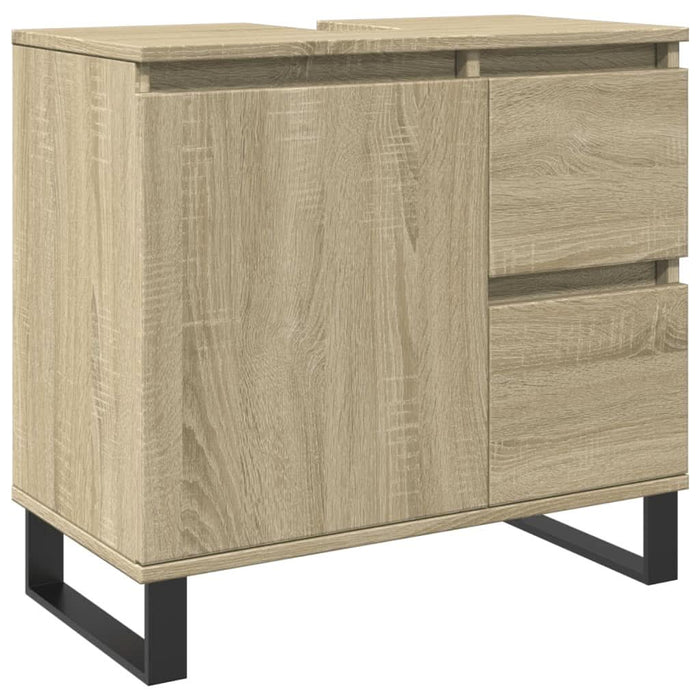 Set mobilier de baie, 3 piese, stejar sonoma, lemn prelucrat - WALTI WALTI