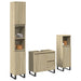 Set mobilier de baie, 3 piese, stejar sonoma, lemn prelucrat - WALTI WALTI