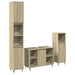 Set mobilier de baie, 3 piese, stejar sonoma, lemn prelucrat - WALTI WALTI