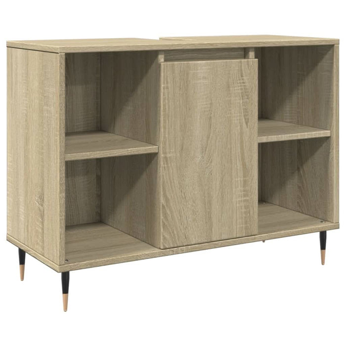 Set mobilier de baie, 3 piese, stejar sonoma, lemn prelucrat - WALTI WALTI