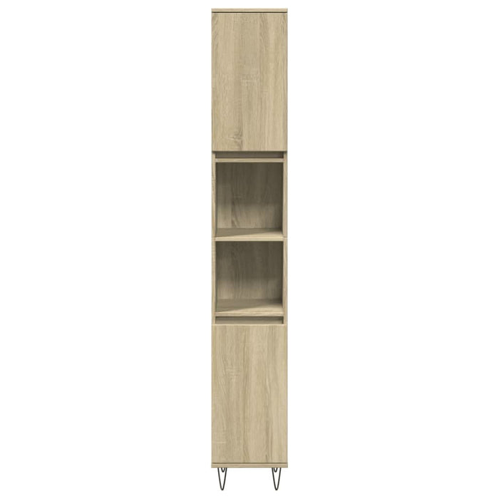Set mobilier de baie, 3 piese, stejar sonoma, lemn prelucrat - WALTI WALTI
