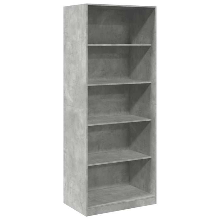 Șifonier, gri beton, 80x50x200 cm, lemn prelucrat WALTI
