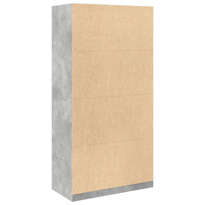 Șifonier, gri beton, 100x50x200 cm, PAL - WALTI WALTI