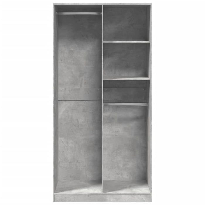 Șifonier, gri beton, 100x50x200 cm, PAL - WALTI WALTI