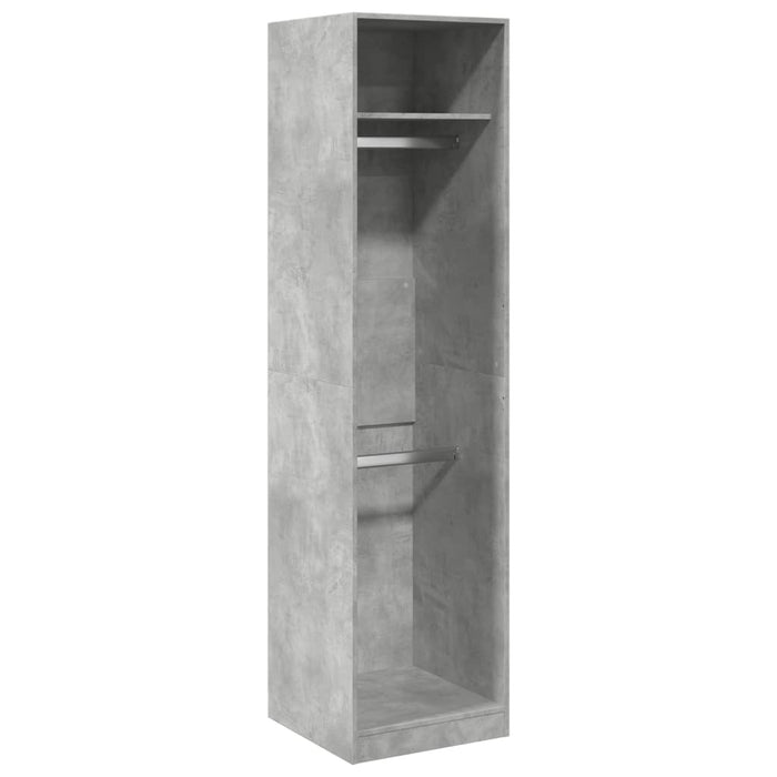 Șifonier, gri beton, 50x50x200 cm, PAL - WALTI WALTI