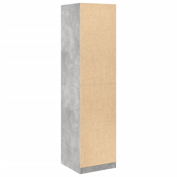 Șifonier, gri beton, 50x50x200 cm, PAL - WALTI WALTI