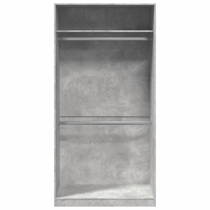 Șifonier, gri beton, 100x50x200 cm, PAL WALTI