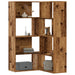 Bibliotecă 4 niveluri lemn vechi 85x85x140 cm lemn prelucrat - WALTI WALTI