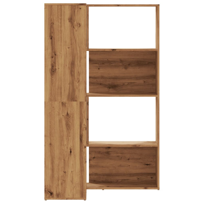 Bibliotecă 4 nivel stejar artizanal 85x85x140 cm lemn prelucrat - WALTI WALTI